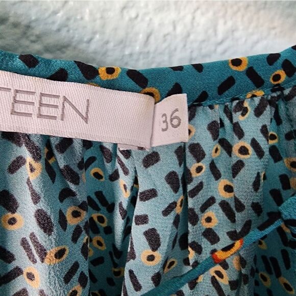 ATEEN SILK asymmetrical boho skirt and blouse made in Brazil - Picture 5 of 16